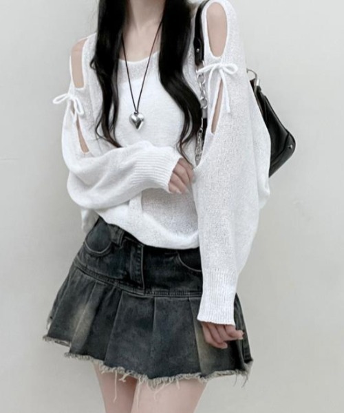 semplice（センプリチェ）の「カットソー【韓国ファッション】（Tシャツ/カットソー・レディース・ホワイト/ブラック/グレー・F）」の9枚目の写真