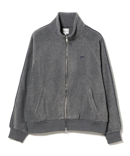 Lee(リー)の「【WEB限定】Lee / フリース トラック ジャケット(ブルゾン・レディース・チャコールグレー/ネイビー・SMALL)」の3枚目の写真