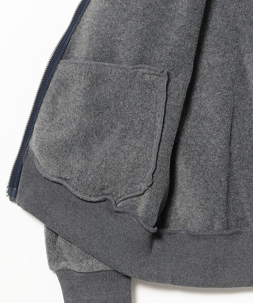Lee(リー)の「【WEB限定】Lee / フリース トラック ジャケット(ブルゾン・レディース・チャコールグレー/ネイビー・SMALL)」の7枚目の写真
