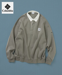 限定展開 Columbia×FREAK'S STORE 別注 インペリアルパーク ワンポイントロゴ ラグビーシャツ