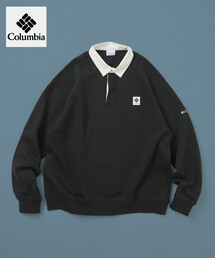 限定展開 Columbia×FREAK'S STORE 別注 インペリアルパーク ワンポイントロゴ ラグビーシャツ