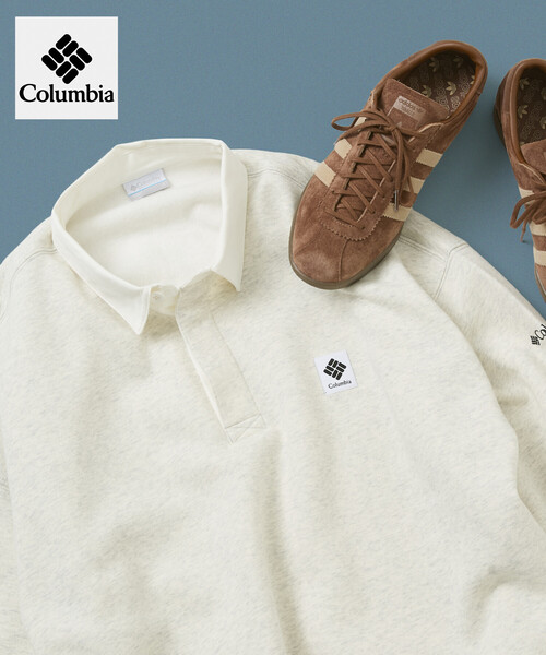 Columbia(コロンビア)の「限定展開 Columbia×FREAK'S STORE 別注 インペリアルパーク ワンポイントロゴ ラグビーシャツ(Tシャツ/カットソー・メンズ・ネイビー/グレー/ブラック/チャコールグレー/ベージュ・X-LARGE/SMALL/LARGE/MEDIUM)」の6枚目の写真