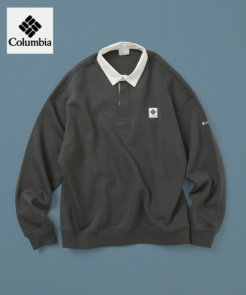 Columbia(コロンビア)の「限定展開 Columbia×FREAK'S STORE 別注 インペリアルパーク ワンポイントロゴ ラグビーシャツ(Tシャツ/カットソー・メンズ・ネイビー/グレー/ブラック/チャコールグレー/ベージュ・X-LARGE/SMALL/LARGE/MEDIUM)」の7枚目の写真