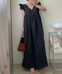 前後2WAY Vネックワンピース