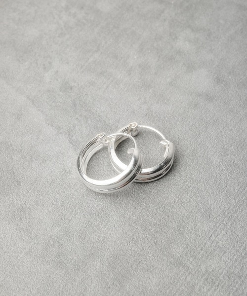 Chick（チック）の「【es】silver925 プレーンデザインピアス（ピアス（両耳用）・メンズ・その他/その他1・X-LARGE/LARGE/MEDIUM/SMALL/XX-LARGE）」の8枚目の写真
