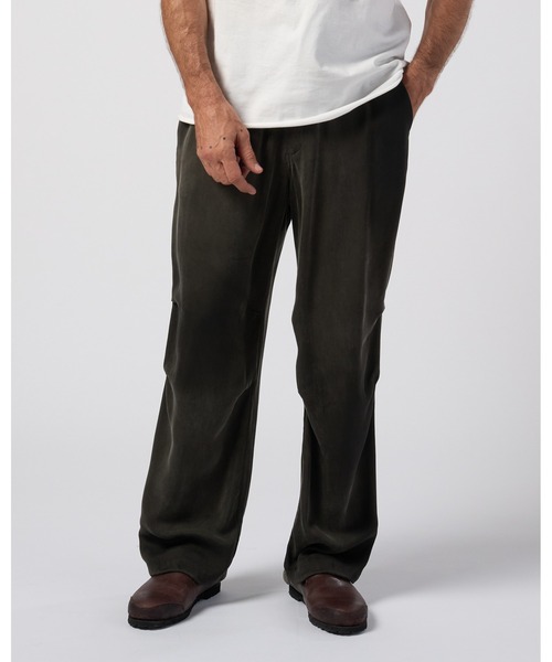 wjk（ダヴルジェイケイ）の「cupro vintage knee tuck easy pants（その他パンツ・メンズ・ブラック/ダークカーキ・X-LARGE/LARGE/MEDIUM/SMALL）」の12枚目の写真