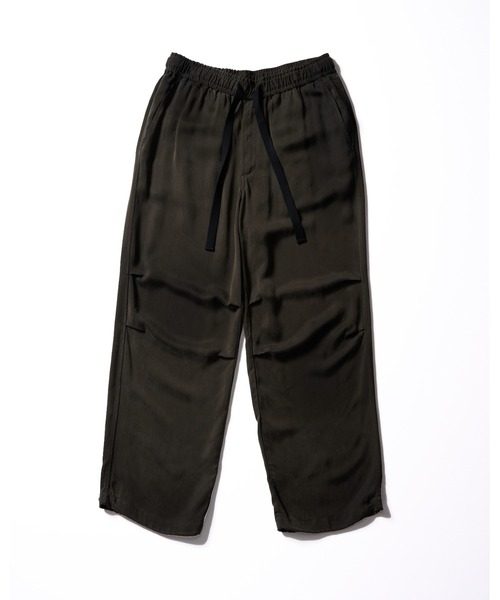 wjk（ダヴルジェイケイ）の「cupro vintage knee tuck easy pants（その他パンツ・メンズ・ブラック/ダークカーキ・X-LARGE/LARGE/MEDIUM/SMALL）」の10枚目の写真