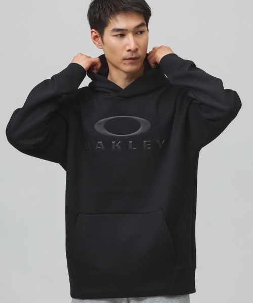OAKLEY（オークリー）の「オークリー OAKLEY ENHANCE QD FLEECE HOODIE EVO 5.7（パーカー・メンズ・グレー/アーミー/ネイビー/ブラック・L/LL/3L/S/M）」の2枚目の写真