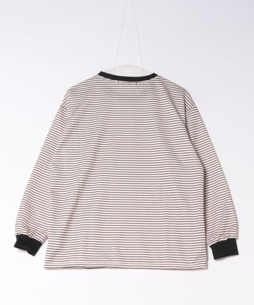 Ritzy（リッツィー）の「細ボーダー クルーネックロングスリーブ T シャツ（Tシャツ/カットソー・レディース・ホワイト/ブラック・M）」の10枚目の写真