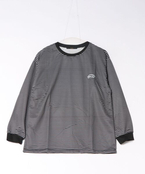 Ritzy（リッツィー）の「細ボーダー クルーネックロングスリーブ T シャツ（Tシャツ/カットソー・レディース・ホワイト/ブラック・M）」の12枚目の写真