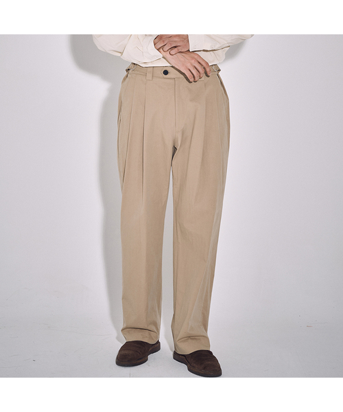 TY（ティワイ）の「TYクラシックツーピンタックチノパンツ、2COLOR（その他パンツ・メンズ・Beige/カーキ・MEDIUM/LARGE/X-LARGE）」の2枚目の写真