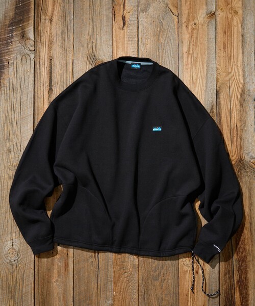 KAVU(カブー)の「KAVU/カブー 限定展開 KAVU×FREAK'S STORE / カブ― 別注 スピンドル クルーネック スウェット(スウェット・メンズ・グレイッシュベージュ/ネイビー/ブラック/アッシュグレー・SMALL/MEDIUM/LARGE)」の7枚目の写真