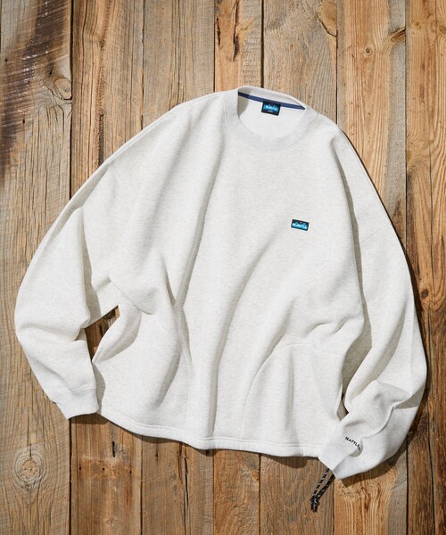 KAVU(カブー)の「KAVU/カブー 限定展開 KAVU×FREAK'S STORE / カブ― 別注 スピンドル クルーネック スウェット(スウェット・メンズ・グレイッシュベージュ/ネイビー/ブラック/アッシュグレー・SMALL/MEDIUM/LARGE)」の19枚目の写真
