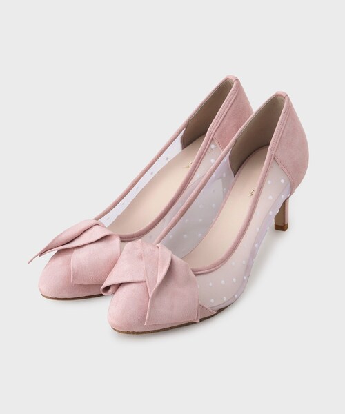 ESPERANZA(エスペランサ)の「折りリボンチュールパンプス(パンプス・レディース・ピンク系5/ブルー系/ブラック系/ベージュ系・24.5cm/24.0cm/23.5cm/23.0cm/22.5cm)」の7枚目の写真