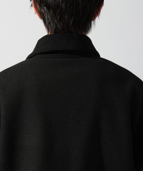 niko and...(ニコアンド)の「ウーリーテックフライヨークコート(ステンカラーコート・メンズ・ダークブラウン/ブラック・LARGE/MEDIUM)」の5枚目の写真