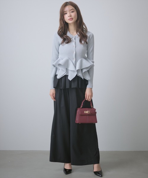 AND COUTURE(アンドクチュール)の「フリルミニスカートセットパンツ(その他パンツ・レディース・ブラック/チャコールグレー・SMALL/MEDIUM)」の22枚目の写真