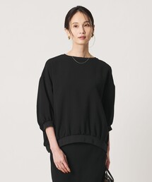 COMFY 7分袖 プルオーバー ブラウス ‐ウォッシャブル 防汚 UVカット‐