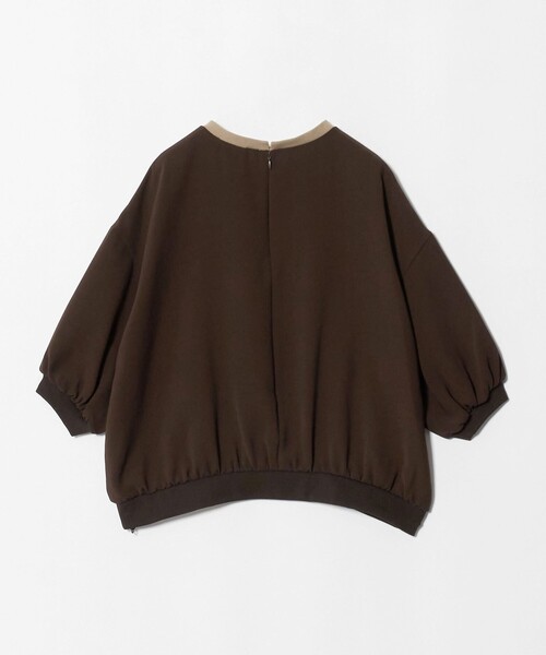 UNITED ARROWS（ユナイテッドアローズ）の「COMFY ７分袖 プルオーバー ブラウス ‐ウォッシャブル 防汚 UVカット‐（シャツ/ブラウス・レディース・ブラック/ダークブラウン・FREE）」の12枚目の写真