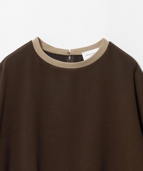 UNITED ARROWS（ユナイテッドアローズ）の「COMFY ７分袖 プルオーバー ブラウス ‐ウォッシャブル 防汚 UVカット‐（シャツ/ブラウス・レディース・ブラック/ダークブラウン・FREE）」の13枚目の写真