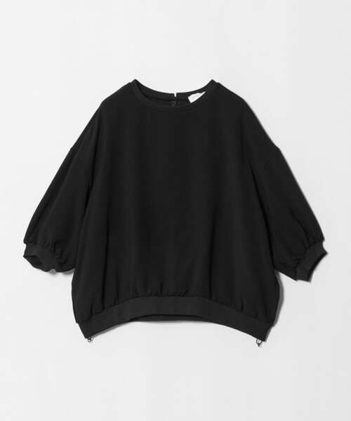 UNITED ARROWS（ユナイテッドアローズ）の「COMFY ７分袖 プルオーバー ブラウス ‐ウォッシャブル 防汚 UVカット‐（シャツ/ブラウス・レディース・ブラック/ダークブラウン・FREE）」の19枚目の写真