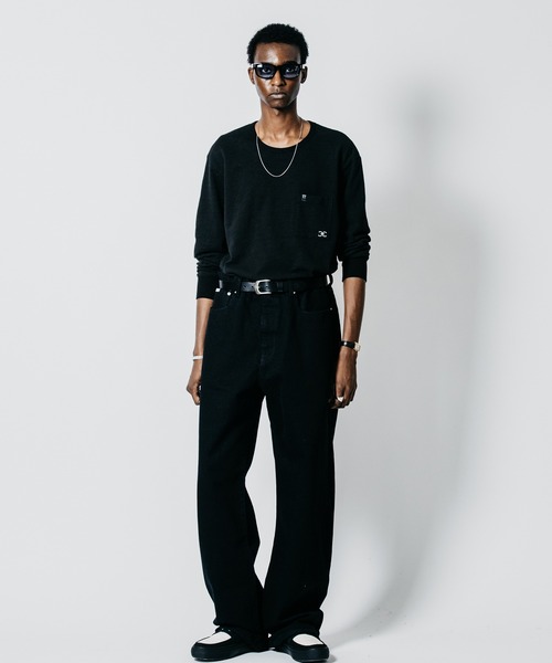 CRIMIE(クライミー)の「BORN FREE WIDE LUXURY SELVEDGE ONE WASH JEANS - BLACK MADE IN JAPAN(デニムパンツ・メンズ・ブラック・XXL/XL/L/M/S)」の11枚目の写真