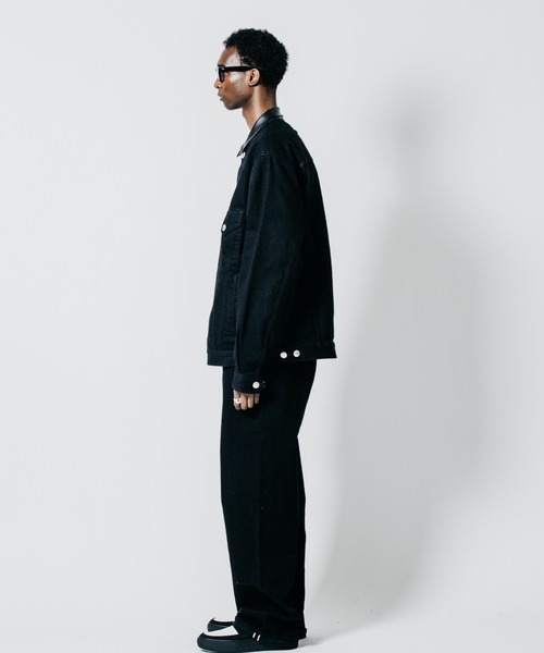 CRIMIE(クライミー)の「BORN FREE WIDE LUXURY SELVEDGE ONE WASH JEANS - BLACK MADE IN JAPAN(デニムパンツ・メンズ・ブラック・XXL/XL/L/M/S)」の14枚目の写真