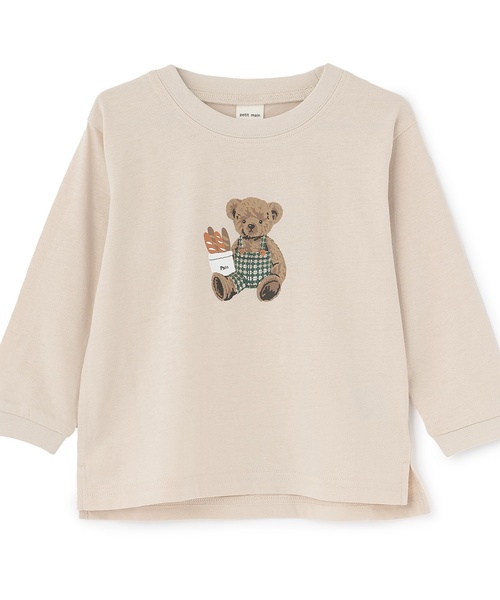 petit main(プティマイン)の「【WEB別注カラーあり】【プティプラ】BOYS長袖Tシャツ(Tシャツ/カットソー・キッズ・カラフル/クリーム/ブルー/レッド/モカ/オートミール/グリーン/キナリ/ダークブラウン・120cm/110cm/100cm/90cm/80cm)」の20枚目の写真