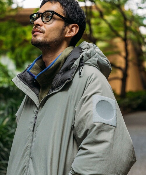 NANGA(ナンガ)の「NANGA/ナンガ SP HOODIE DOWN JACKET/別注 フーディー ダウンジャケット(ダウンジャケット/コート・メンズ・ブラック/オリーブ/グレー・X-LARGE/LARGE/MEDIUM/SMALL)」の7枚目の写真
