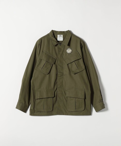 SHIPS any(シップス エニィ)の「BALMYDAYS: ミリタリー ジャケット(ミリタリージャケット・レディース・ブラック/オリーブ・ONE SIZE)」の1枚目の写真