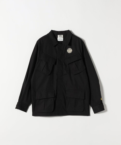 SHIPS any(シップス エニィ)の「BALMYDAYS: ミリタリー ジャケット(ミリタリージャケット・レディース・ブラック/オリーブ・ONE SIZE)」の2枚目の写真