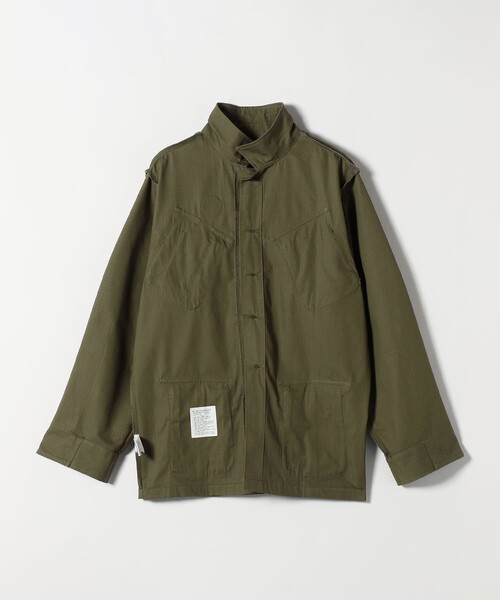 SHIPS any(シップス エニィ)の「BALMYDAYS: ミリタリー ジャケット(ミリタリージャケット・レディース・ブラック/オリーブ・ONE SIZE)」の4枚目の写真