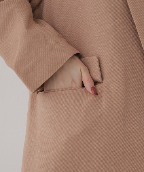 OMNES（オムネス）の「OMNES Supremo 綾織チェスターコート（その他アウター・レディース・ブラウン・FREE）」の14枚目の写真