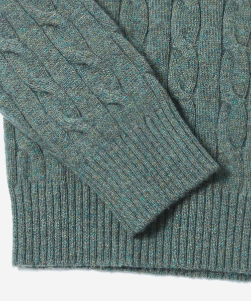 ADHOC（アドホック）の「レディース ラウンドネック ケーブルニット (LT-KHAKI) (HCALKA7)（ニット/セーター・レディース・その他・FREE）」の4枚目の写真