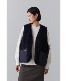 LAVENHAM × YLEVE / REVERSIBLE ZIP FRONT GILET