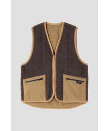 LAVENHAM × YLEVE / REVERSIBLE ZIP FRONT GILET