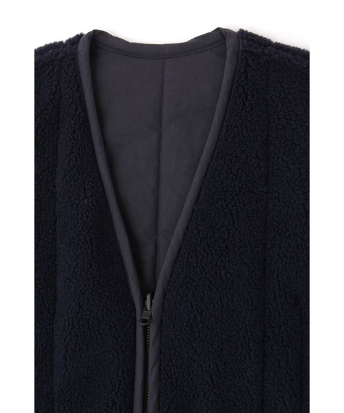 YLEVE(イレーヴ)の「LAVENHAM × YLEVE / REVERSIBLE ZIP FRONT GILET(ブルゾン・レディース・ネイビー・1)」の4枚目の写真