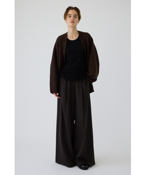 RIM.ARK(リムアーク)の「Covered short gown(カバード ショート ガウン)(カーディガン/ボレロ・レディース・グレー/ブラウン/ブラック/ライトベージュ・FREE)」の2枚目の写真