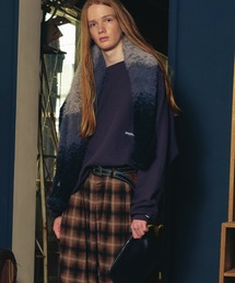 【ADAMPATEK/アダムパテック】 waffle soft roundedhem loose shirt ワッフルロングカットソー