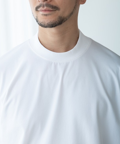 phiten(ファイテン)の「【phiten × BTZ TOKYO】軽量・通気 モックネック長袖Tシャツ(Tシャツ/カットソー・メンズ・ホワイト/ブラック/チャコールグレー・S/M/LL/L/3L)」の5枚目の写真