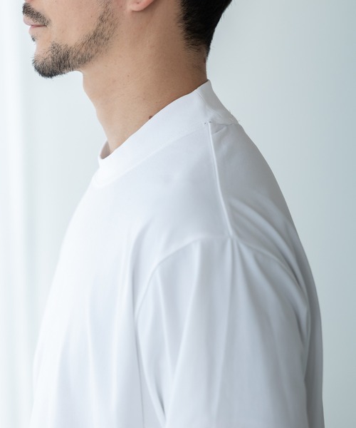 phiten(ファイテン)の「【phiten × BTZ TOKYO】軽量・通気 モックネック長袖Tシャツ(Tシャツ/カットソー・メンズ・ホワイト/ブラック/チャコールグレー・S/M/LL/L/3L)」の6枚目の写真