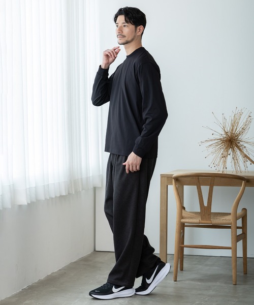 phiten(ファイテン)の「【phiten × BTZ TOKYO】軽量・通気 モックネック長袖Tシャツ(Tシャツ/カットソー・メンズ・ホワイト/ブラック/チャコールグレー・S/M/LL/L/3L)」の12枚目の写真