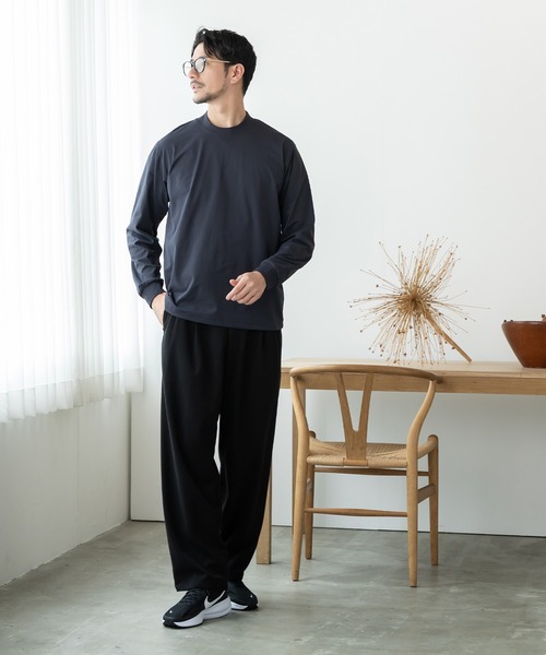 phiten(ファイテン)の「【phiten × BTZ TOKYO】軽量・通気 モックネック長袖Tシャツ(Tシャツ/カットソー・メンズ・ホワイト/ブラック/チャコールグレー・S/M/LL/L/3L)」の19枚目の写真