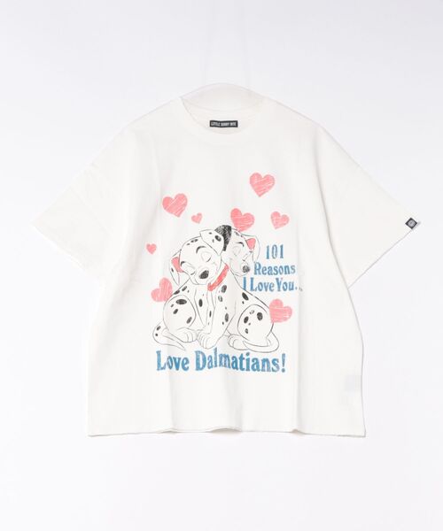Little sunny bite(リトルサニーバイト)の「【MG】【little sunny bite Disney collection】【little sunny bite Disney collection】 little sunny bite ★ Disney 101 big tee(Tシャツ/カットソー・レディース・ブラック/ホワイト/ピンク・SMALL)」の1枚目の写真