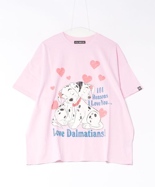 Little sunny bite(リトルサニーバイト)の「【MG】【little sunny bite Disney collection】【little sunny bite Disney collection】 little sunny bite ★ Disney 101 big tee(Tシャツ/カットソー・レディース・ブラック/ホワイト/ピンク・SMALL)」の3枚目の写真