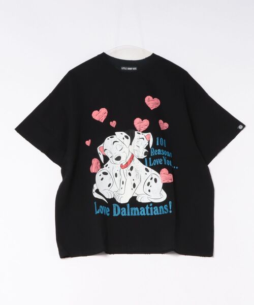 Little sunny bite(リトルサニーバイト)の「【MG】【little sunny bite Disney collection】【little sunny bite Disney collection】 little sunny bite ★ Disney 101 big tee(Tシャツ/カットソー・レディース・ブラック/ホワイト/ピンク・SMALL)」の2枚目の写真