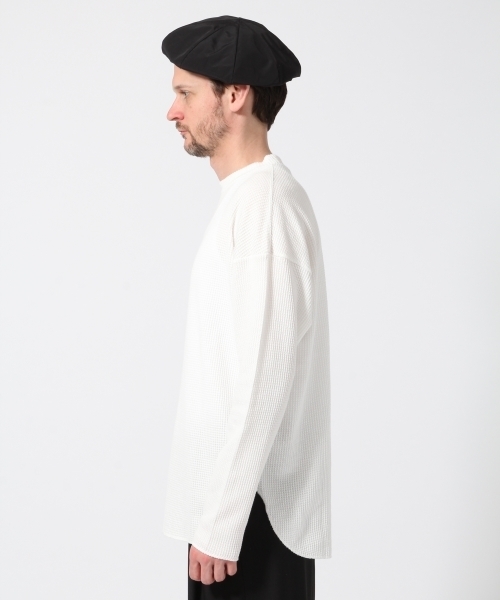 HARE(ハレ)の「ワッフルカットソー(HARE)(Tシャツ/カットソー・メンズ・ブラック/オフホワイト/グレー/ピンク・MEDIUM/SMALL)」の7枚目の写真