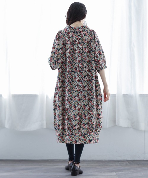 somari imagination（ソマリ イマジネーション）の「アンティークフラワーシャツワンピース（シャツワンピース・レディース・レッド系その他・FREE）」の10枚目の写真