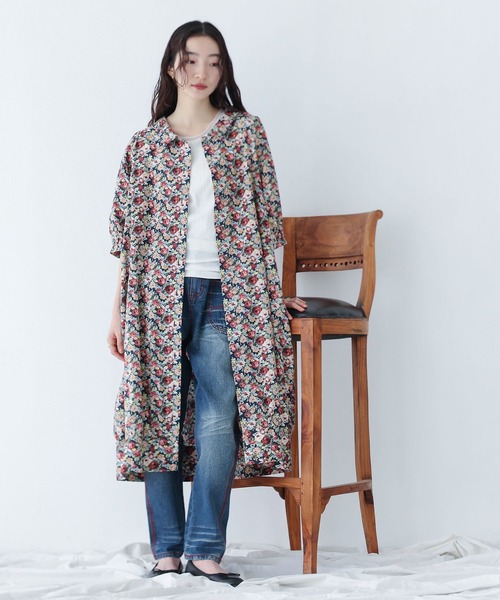 somari imagination（ソマリ イマジネーション）の「アンティークフラワーシャツワンピース（シャツワンピース・レディース・レッド系その他・FREE）」の11枚目の写真