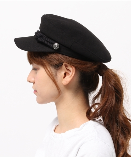 FREE'S MART（フリーズマート）の「【andGIRL10月号掲載】マリンキャスケット（キャスケット・レディース・グレー/ブラック/ベージュ・FREE）」の5枚目の写真