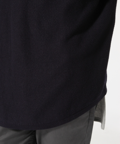 RAGEBLUE（レイジブルー）の「【発熱素材】ドロップショルダーニットクルー/734975（ニット/セーター・メンズ・ネイビー/グレー系その他/オリーブ/ブラック・MEDIUM/LARGE）」の13枚目の写真